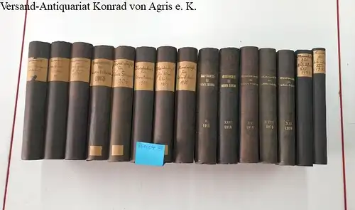 Köpke, Rudolf (Hrsg.) und Max Siebourg (Hrsg.): Monatschrift für höhere Schulen. Konvolut aus 15 Jahrgangsbänden (1902-1906, 1908-1911, 1914, 1916, 1919, 1920, 1922, 1923). 