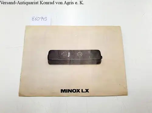 Minox GmbH Giessen: Minox LX - Gebrauchsanleitung. 