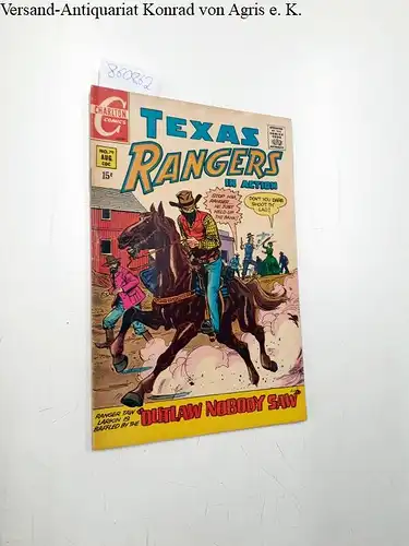 Charlton Comics: Texas Rangers in action, No.79 August 1970, Outlaw nobody saw. 