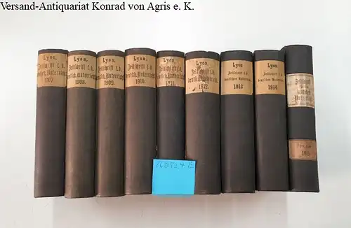 Lyon, Otto (Hrsg.) und Rudolf Hildebrand: Zeitschrift für den deutschen Unterricht. 21. - 29 Jahrgang. 