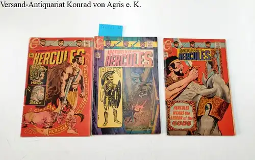 Charlton Comics: Adventures of the man-god Hercules, No.11-13,  May-Sept. 1969. 