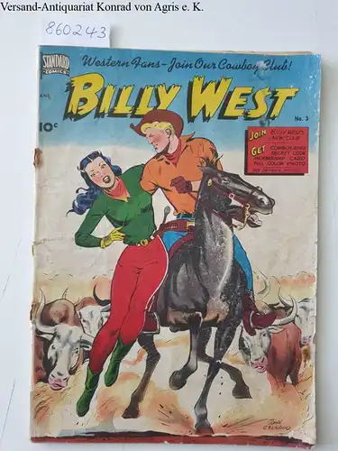 Standard Comics: Billy West : No. 3. 