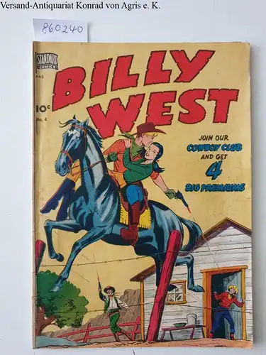 Standard Comics: Billy West : No. 4. 
