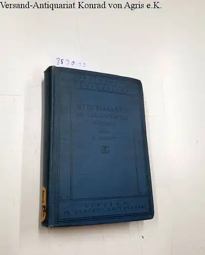 Lehnert, Georgius: Quintiliani quae feruntur Declamationes XIX maiores. 