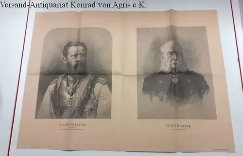 Gratisbeilage für die Abonnenten auf "Fels zum Meer", Porträts der Kaiser Wilhelm (I.) und Friedrich (III.)