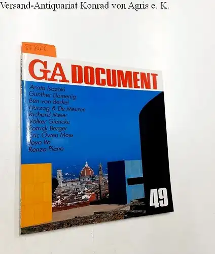 Futagawa, Yukio (Publisher/Editor): Global Architecture (GA) - Dokument No. 49. 