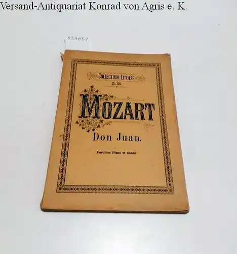 Traduction francaise rhythmée par A. van Hasselt et J.-B. Rongé, Don Juan : Partition Piano et Chant