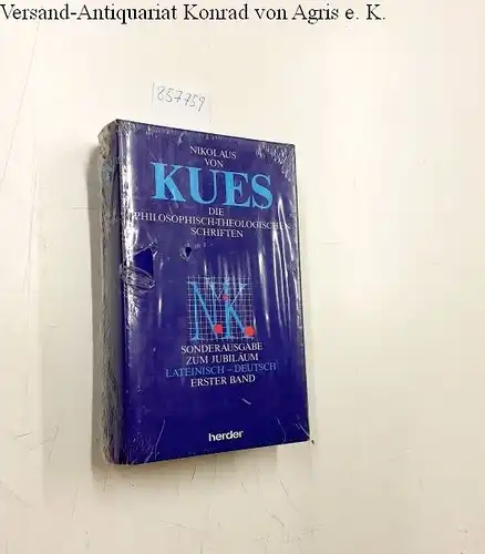 Nikolaus, von Kues,  Kardinal und Leo (Herausgeber) Gabriel: Philosophisch-theologische Schriften : lateinisch-deutsch
 Nikolaus von Kues. Hrsg. u. eingef. von Leo Gabriel. Übers. von Dietlind u. Wilhelm Dupré. 