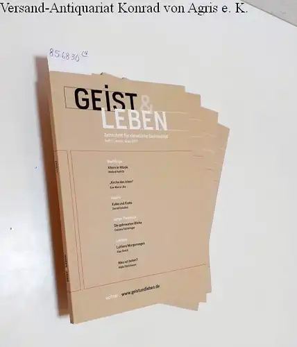 Benke, Christoph (Red.) und Anna Albinus (Red.): Geist und Leben [2017]
 Zeitschrift für christliche Spiritualität. 