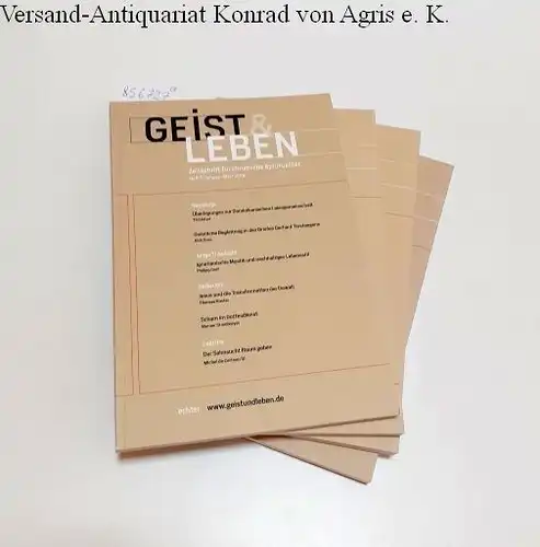 Benke, Christoph (Red.) und Anna Albinus (Red.): Geist und Leben [2016]
 Zeitschrift für christliche Spiritualität. 