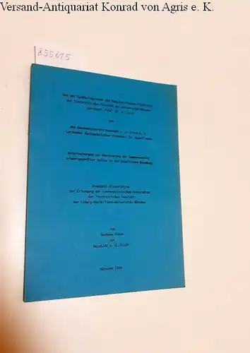 Schuh, Hermann: Untersuchungen zur Maximierung der Samenausbeute erbwertgeprüfter Bullen in der lünstlichen Besamung
 Inaugural Dissertation zur Erlangung der tiermedizinischen Doktorwürde der Tierärztlichen Fakultät der Ludwig.. 