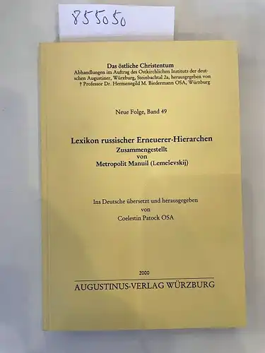 Lemesevskij, Manuil: Lexikon russischer Erneuerer-Hierarchen. 