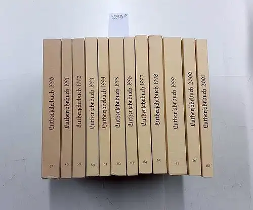 Luther-Jahrbuch: Luther-Jahrbuch Organ der internationalen Lutherforschung. konvulut der Jahre 1990 bis 2001, 12 Bände. 