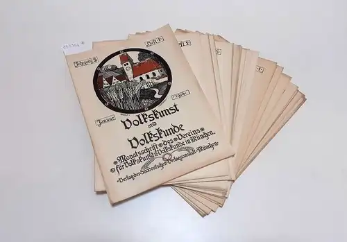 Zell, Franz (Schriftleitung): Volkskunst und Volkskunde - Jahrgang 2 und 3 - 1904-1905
 Monatsschrift des Vereins für Volkskunst u. Volkskunde in München. 