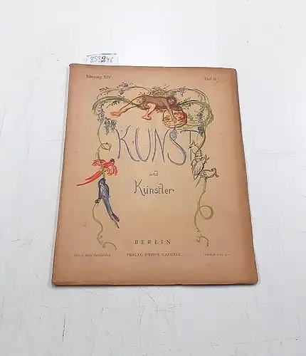 Kunst und Künstler: Kunst und Künstler . Jahrgang XIV, Heft II. 
