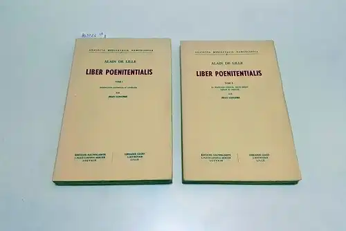 Longère, Jean: Alain de Lille - Liber Poentitentialis [Tome I+II]. 