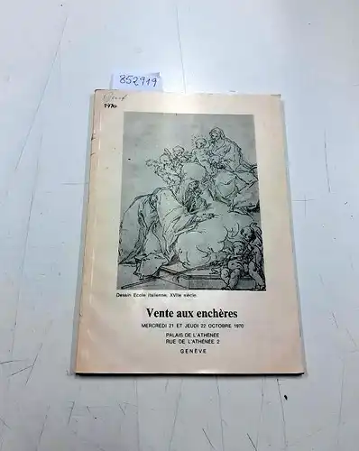 Etude de Monsieur Christian Rosset: Vente aux enchÈres Necredi 21  et Jeudi 22 Octobre 1970 Palaisde L´athénée Geneve
 gravures du XVe au XIX e Siècle, Dessin du XVe au XVIIIe Siècle , Collection D´affiches. 