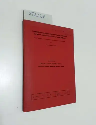 Albrecht, Karl: Quantitativ-geometrische Untersuchung des Faltenbaues im Massiv von Stavelot-Venn bei Eupen (Belgien)
 Sonderdruck aus: Geologische Mitteilungen (Zeitschrift für allgemeine, regionale und angewandte Geologie. 