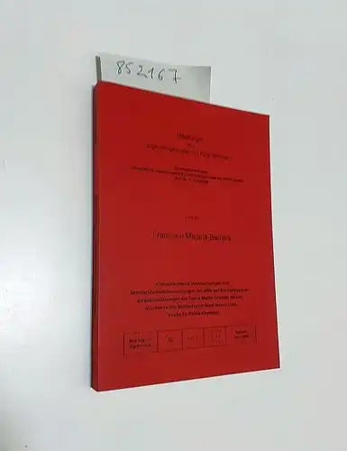 Medina-Barrera, Francisco und K. Schetelig (Hrsg.): Kleintektonische Untersuchungen und Standsicherheitsberechnungen mit Hilfe der Backanalyse an Straßenböschungen der Sierre Madre Oriental, Mexiko. (Curvatura von Monterrey im...