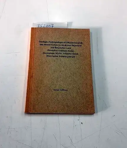 Kohlhaas, Walter: Geologie, Hydrogeologie und Wasserhaushalt des Massenkalkes im nördlichen Sauerland und Bergischen Land (Remscheid-Altenaer Sattel, Herzkamper Mulde, Velberter Sattel, Rheinisches Schiefergebirge)
 Dissertation. 