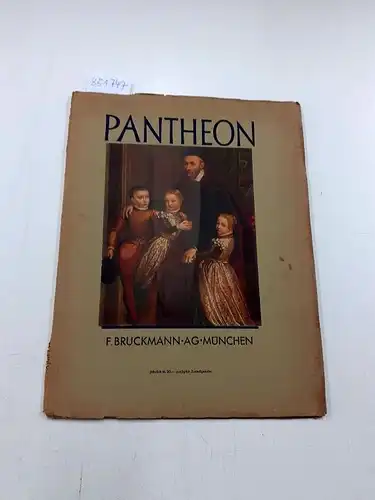 Falke, Otto von: Pantheon Der Cicerone April 1932  Jahrgang V, Heft 4 Aus dem Inhalt: Mayer , zu Goya, Falke, Eine büste des Cosimo...