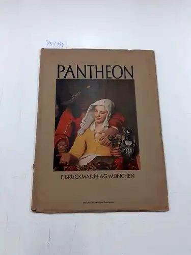 Falke, Otto von: Pantheon. Jahrgang 1937 März Monatsschrift für Freunde und Sammler der Kunst vereinigt mit der Zeitschrift Der Cicerone Aus dem Inhalt : Frithjof...