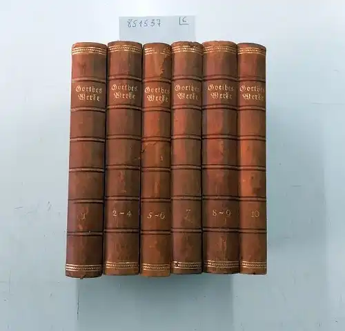 Scheidemann, Eduard (Hrsg.) und Karl Alt: Goethes Werke
 Auswahl in zehn Teilen. 