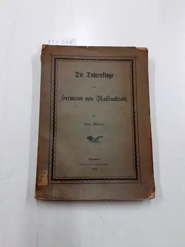 Mertens, Conr: Die Todtenklage um Hermann von Mallinckrodt. 