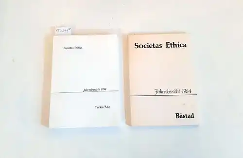 Societas Ethica (Hg.): Jahresberichte 1984 und 1998 [Konvolut]
 Båstad // Turku/Åno. 