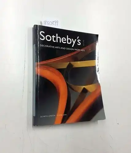 Sotheby´s Auctioneers: Decorative Arts and Design from 1870. 3 June 2004. 