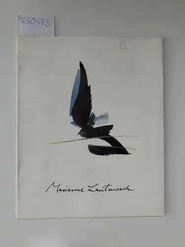 Lautensack, Marianne: Marianne Lautensack, Aquarelle und Pinselzeichnungen, Ausstellung im Münchner Stadtmuseum Ignaz Günther Haus. 