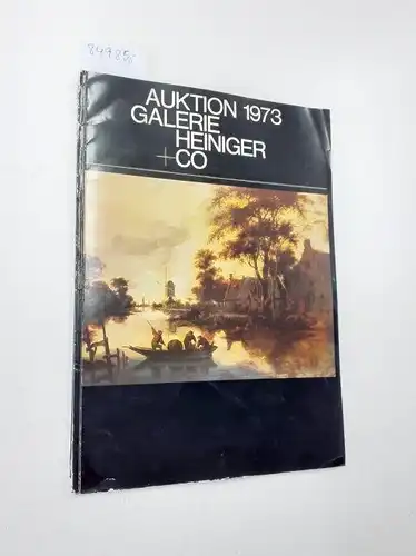 Galerie Heiniger + Co: Auktion Galerie Heiniger + Co. 1973. 