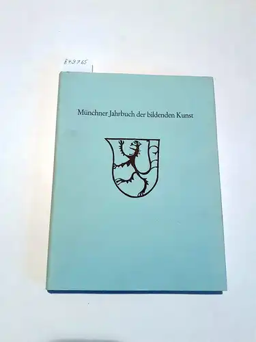 Staatliche Kunstsammlung München (Hg.) und Zentralinstitut für Kunstgeschichte München (Hg.): Münchner Jahrbuch der Bildenden Kunst 1978
 Dritte Folge Band XXIX. 