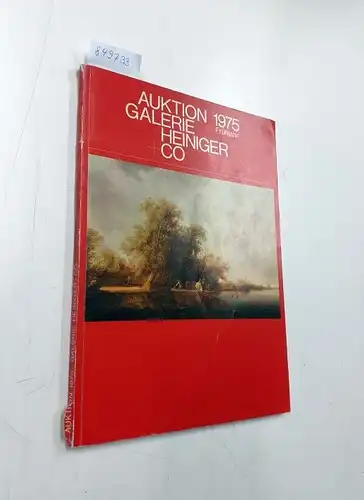 Galerie R. Heiniger + Co. (Hg.): Auktion Galerie Heiniger+Co 1975 Frühjhr. 
