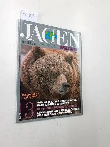 Jagen weltweit: Jagen weltweit 3/2002 , 13. Jahrgang
 WWF Studie, Krüger Park, Dakota 76 African, Bären Greg Hemingway. 