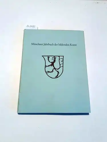 Staatliche Kunstsammlung München (Hg.) und Zentralinstitut für Kunstgeschichte München (Hg.): Münchner Jahrbuch der Bildenden Kunst 1970
 Dritte Folge Band XXI. 