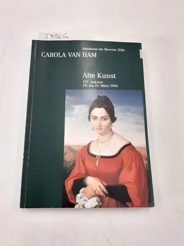 Van Ham Kunstauktionen: Carola Van Ham. Alte Kunst. 177. Auktion. 19. bis 21. März 1998
 Mobiliar, Kunstgewerbe, Schmuck, Jugenstil, Bronze, Skulpturen, Gemälde Alter und Neurer Meister. 