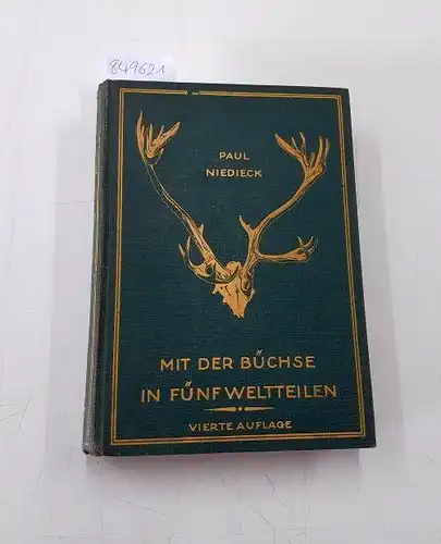 Niedieck, Paul: Mit der Büchse in fünf Erdteilen. Beschreibung von 14 Jagdexpeditionen
 Mit dem Bildnis des Verfassers, 154 Abb. auf 94 Tafeln u. 1 Karte, vermehrt um den jagdlichen Teil von "Kreuzfahrten im Beringmeer" von denselben Verfasser. 