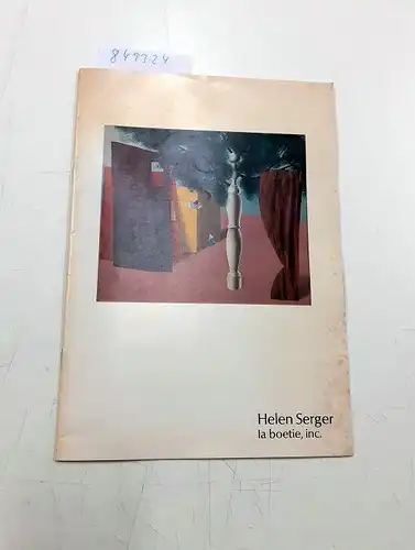 Berger, Helen: Helen Serger: La Boetie, Inc. Paintings, Drawings, Watercolors and Prints By 20th Century Masters. New Acquisitions Summer 1974. 