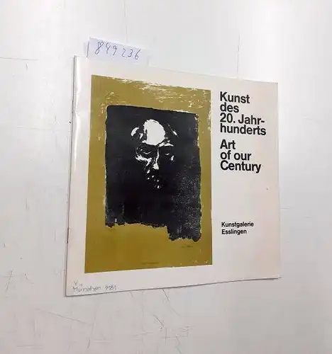 Jentsch, Ralf D. I: Kunst des 20. Jahrhunderts Ausstellung München, in unserer Galerie, Possartstraße 12, 20. 27.Januar, Stuttgart, Antiquariatsmesse, Württembergischer Kunstverein 29. Januar 1. Februar.. 