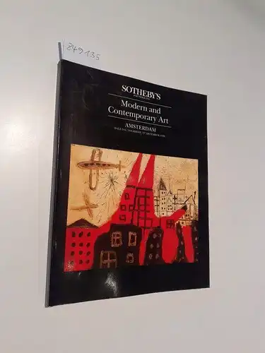 Sotheby's: Modern and Contemporary Art 
 Catalogue : Sale 544 Amsterdam, 13th December 1990 : Karel Appel, Asger Jorn, Théo van Rijsselberghe, Jan Sluijters u.a. 