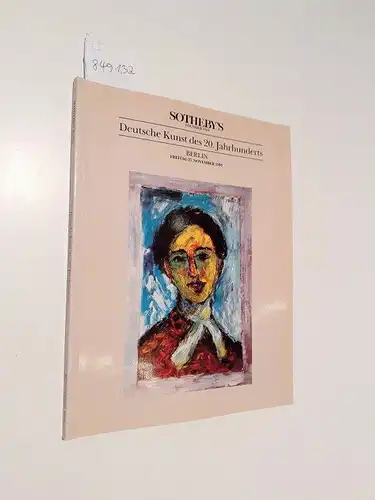 Sotheby's: Deutsche Kunst des 20. Jahrhunderts 
 Auktionskatalog : Berlin, 27. November 1992 : Alexej Jawlensky, Max Liebermann, Otto Mueller, Emil Nolde, Max Pechstein u.a. 