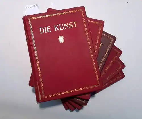 F. Bruckmann A.-G. (Hrsg.): Die Kunst : Monatshefte für Freie und Angewandte Kunst : Konvolut 6 Bände 
 Band 39 (1919); 40 (1919); 42 (1920); 43 (1921); 44 (1921); 47 (1923). 