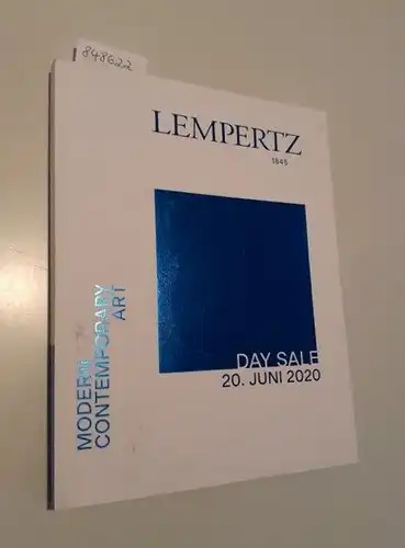 Lempertz 1845: Modern Contemporary Art : Day Sale 20. Juni 2020 
 Auktion 1156 : Chagall, Heckel, Marc, Picasso, Toulouse-Lautrec, Werefkin, Beuys, Christo, Richter, Rauschenberg, Uecker, Warhol u.a. 