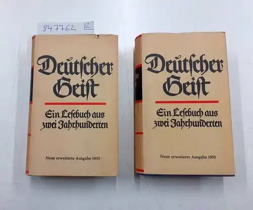 unbekannt: Deutscher Geist (2 Bände)
 Ein Lesebuch aus zwei Jahrhunderten. 