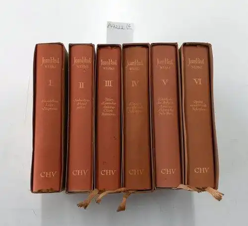 Jean Paul: Werke : 6 Bände : Komplett : Herausgegeben von Norbert Miller 
 Sonderausgabe für die Wissenschaftliche Buchgesellschaft Darmstadt. 
