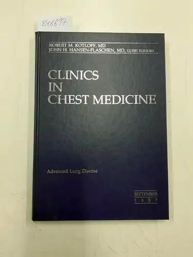 Kotloff, Robert M. and John H. Hansen-Flaschen: clinics in chest medicine Advanced Lung disease september 1997, Volume 18 number 3. 