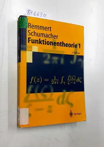 Remmert, Reinhold: Funktionentheorie 1 (Springer-Lehrbuch). 