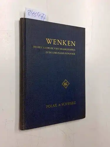 Kroes, Ir A. de: Wenken bij het gebruik van smaakstoffen in de limonade-industie. 