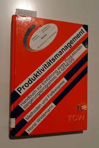 Wildemann, Horst: Produktivitätsmanagement
 Handbuch zur Einführung eines Produktivitätssteigerungsprogrammes mit GENESIS, Methoden und Fallbeispiele. 